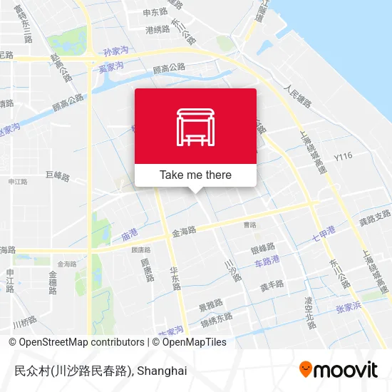 民众村(川沙路民春路) map