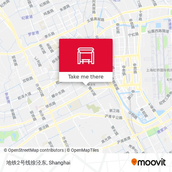 地铁2号线徐泾东 map