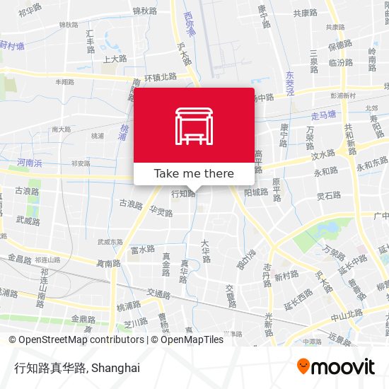 行知路真华路 map