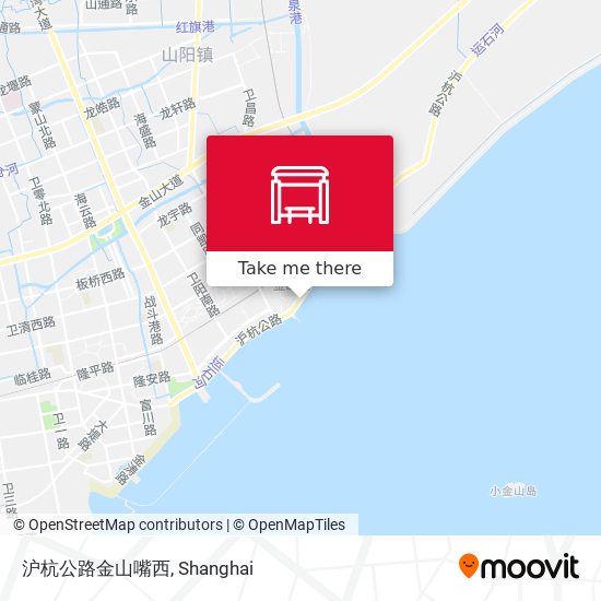 沪杭公路金山嘴西 map