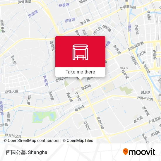 西园公墓 map