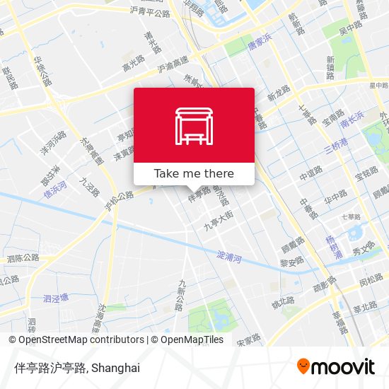 伴亭路沪亭路 map
