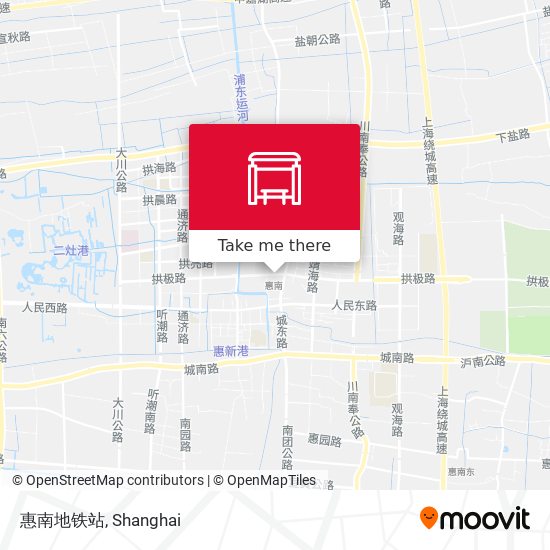 惠南地铁站 map