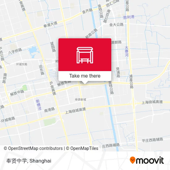 奉贤中学 map