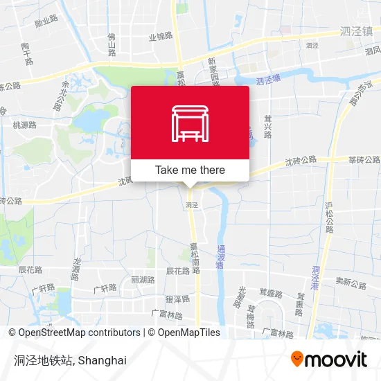 洞泾地铁站 map