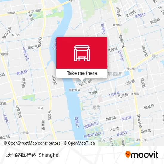 塘浦路陈行路 map