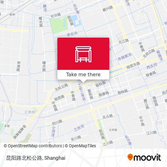 昆阳路北松公路 map
