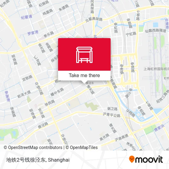 地铁2号线徐泾东 map
