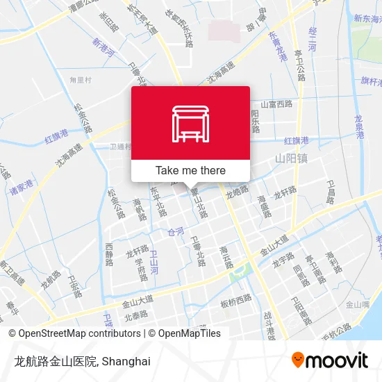 龙航路金山医院 map
