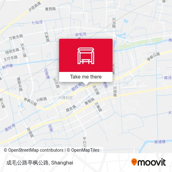 成毛公路亭枫公路 map