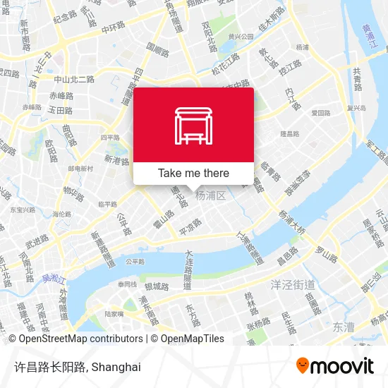 许昌路长阳路 map