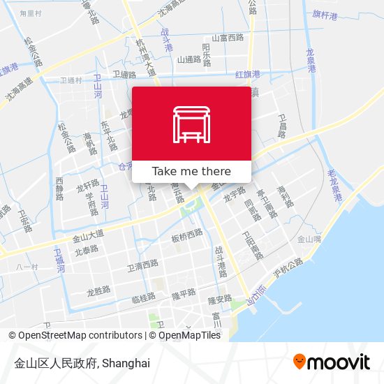 金山区人民政府 map