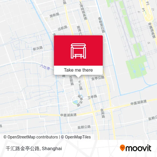 千汇路金亭公路 map