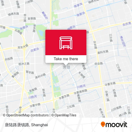 唐陆路唐镇路 map
