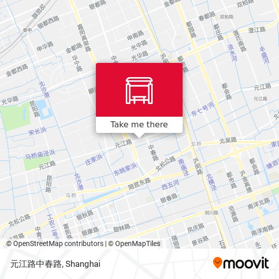 元江路中春路 map