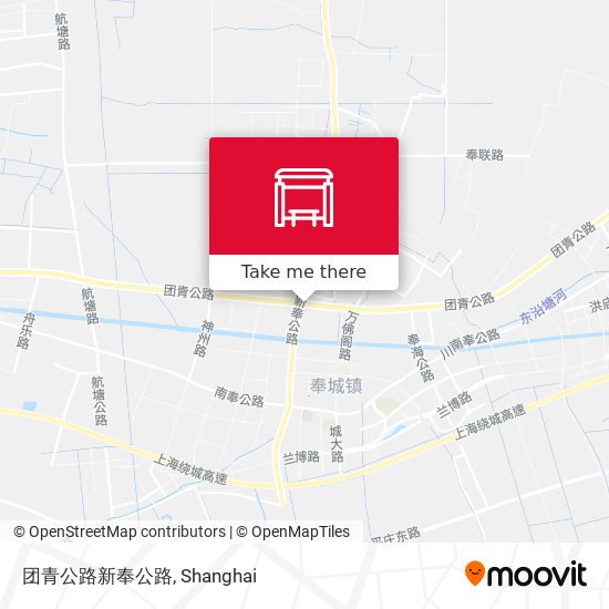 团青公路新奉公路 map