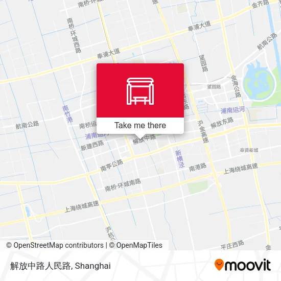 解放中路人民路 map