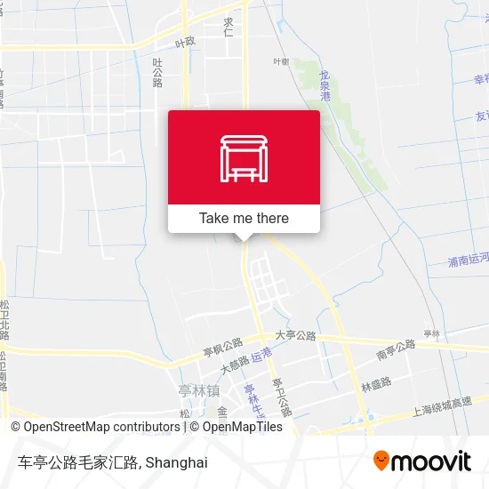 车亭公路毛家汇路 map