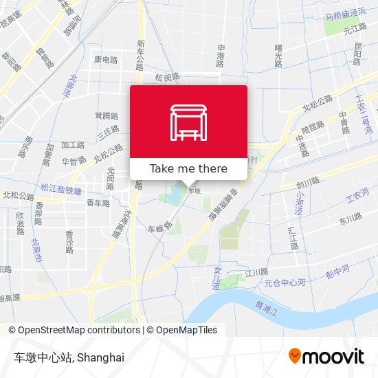 车墩中心站 map