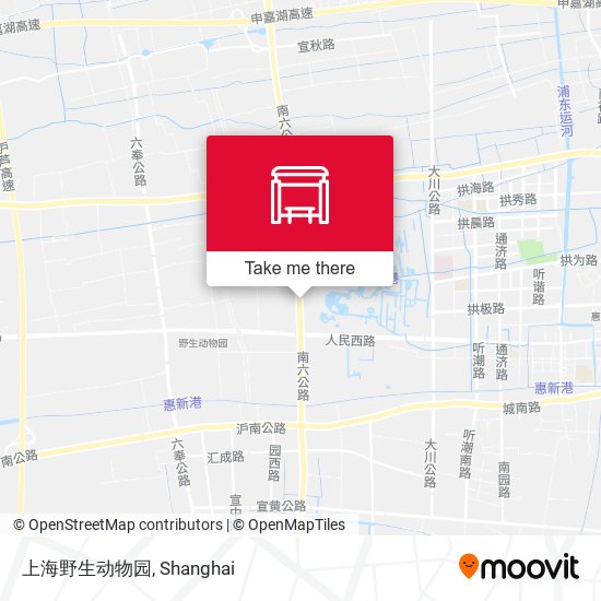上海野生动物园 map