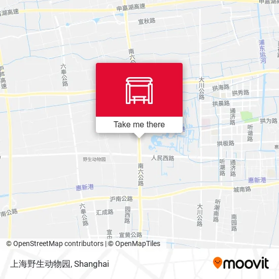 上海野生动物园 map