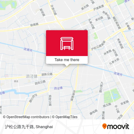 沪松公路九干路 map