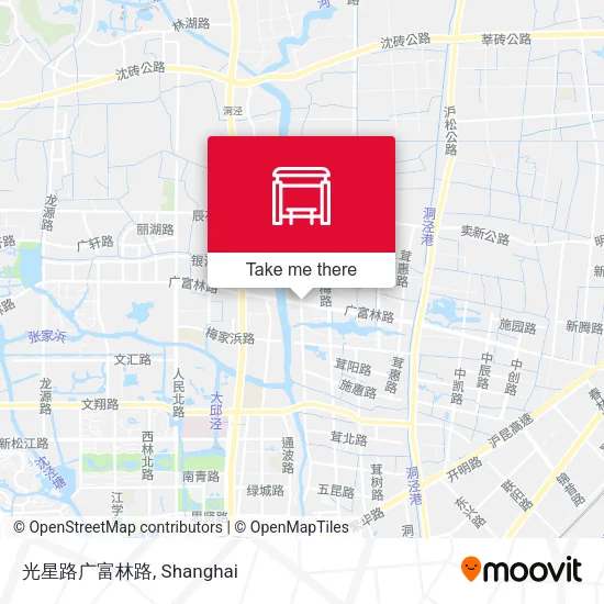 光星路广富林路 map