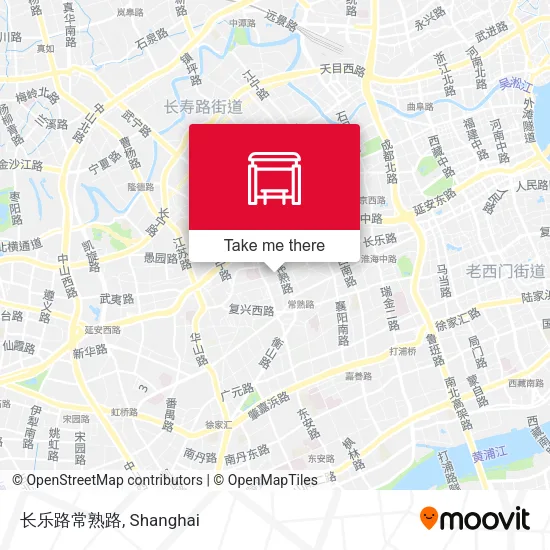 长乐路常熟路 map