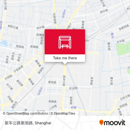 新车公路新加路 map