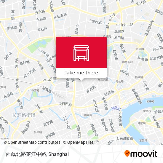 西藏北路芷江中路 map