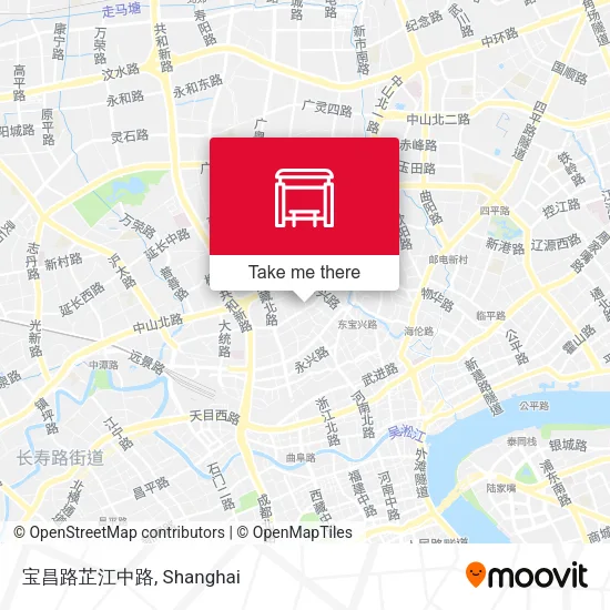 宝昌路芷江中路 map