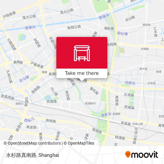 水杉路真南路 map