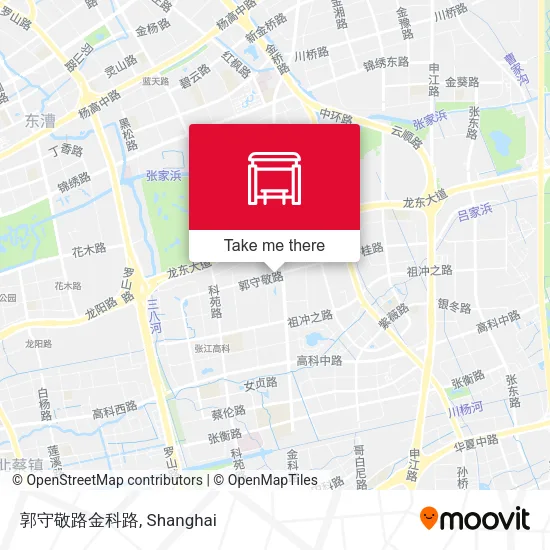 郭守敬路金科路 map