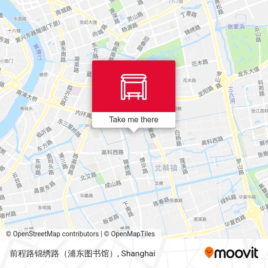 前程路锦绣路（浦东图书馆） map
