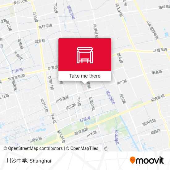 川沙中学 map