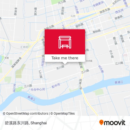碧溪路东川路 map