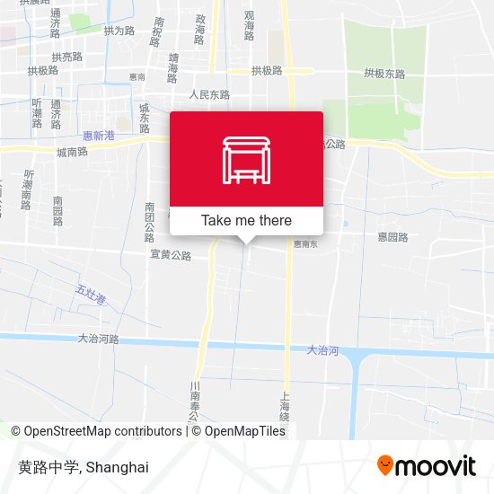 黄路中学 map