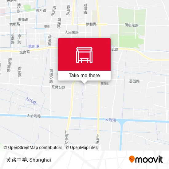 黄路中学 map