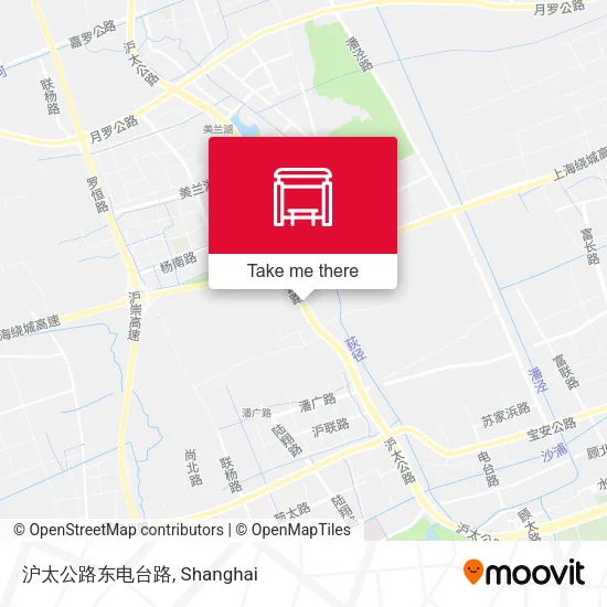 沪太公路东电台路 map