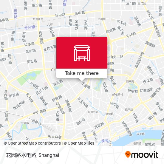 花园路水电路 map