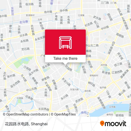 花园路水电路 map