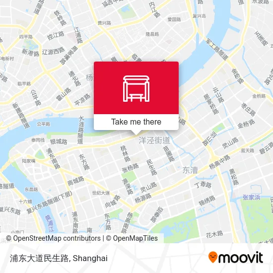 浦东大道民生路 map