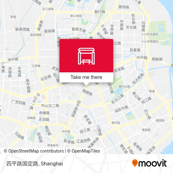 四平路国定路 map