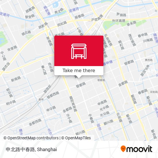 申北路中春路 map