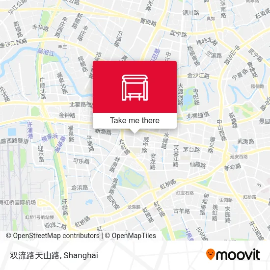 双流路天山路 map