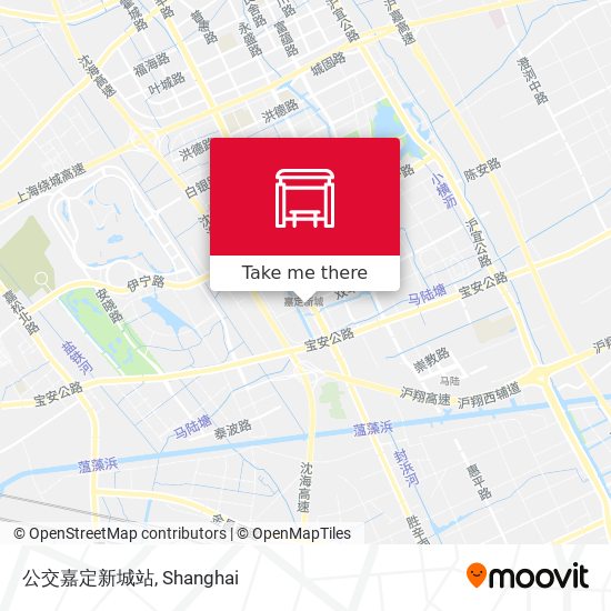 公交嘉定新城站 map