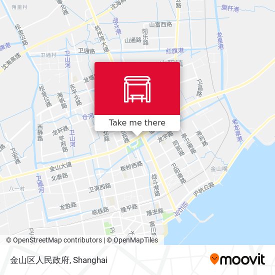 金山区人民政府 map