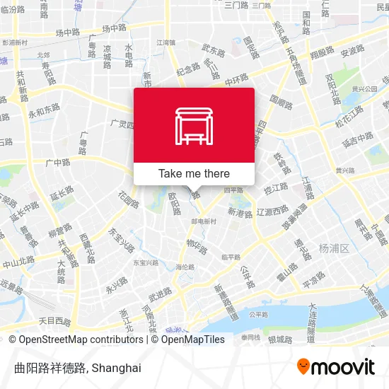 曲阳路祥德路 map