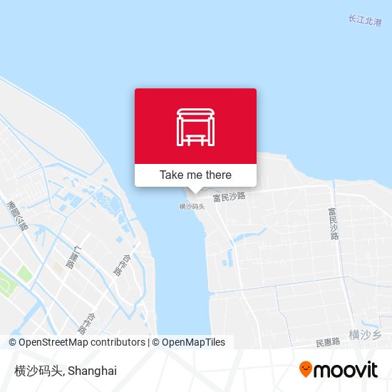 横沙码头 map