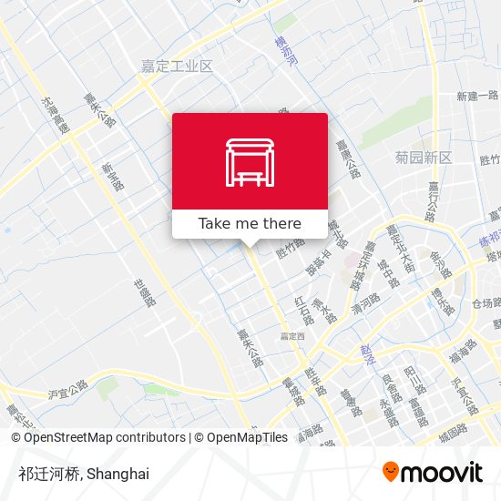 祁迁河桥 map